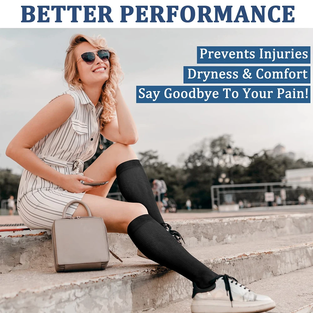 زوج واحد من جوارب الضغط للنساء - مراجعة Compression Boots Recovery وسعره
