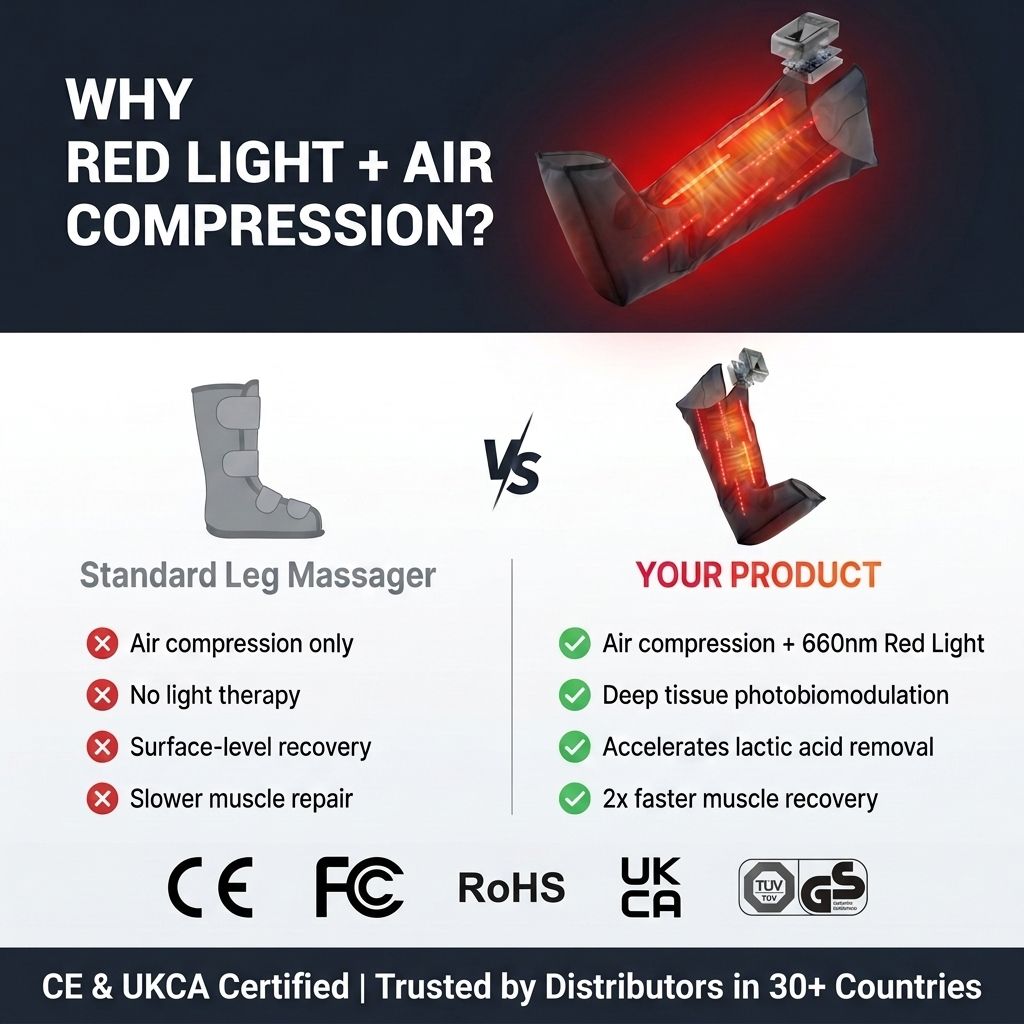 جهاز تدليك الساق بالضغط الهوائ - مراجعة Compression Boots Recovery وسعره