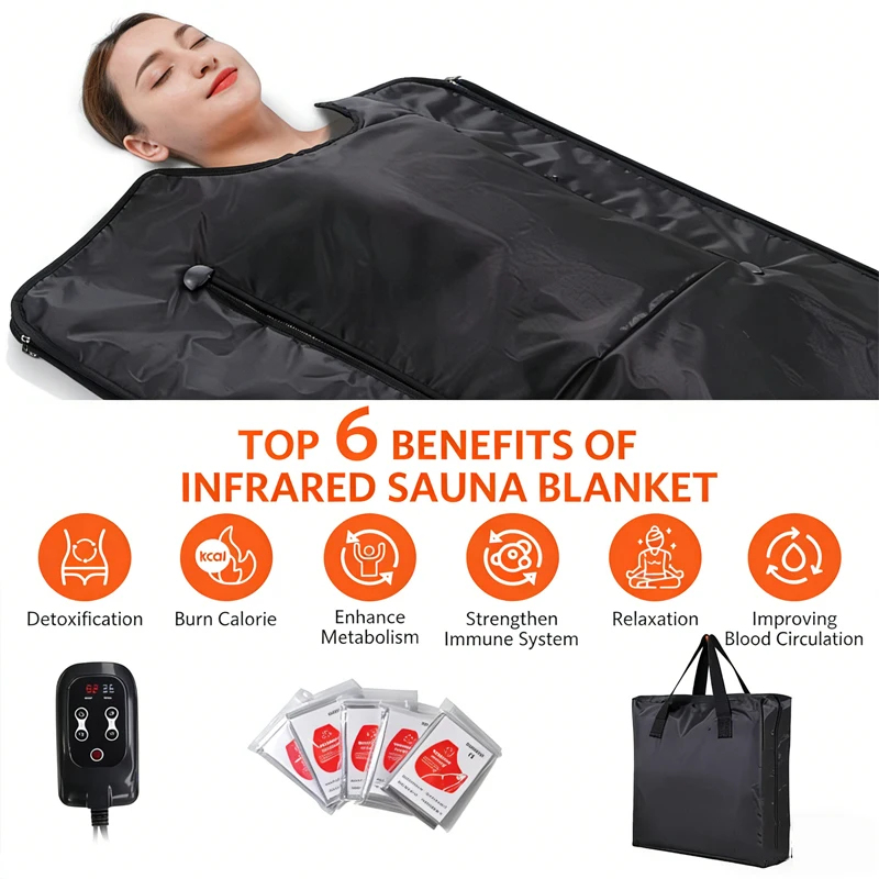 بطانية ساونا بالأشعة تحت الحمر - مراجعة Infrared Sauna Blanket Portable وسعره