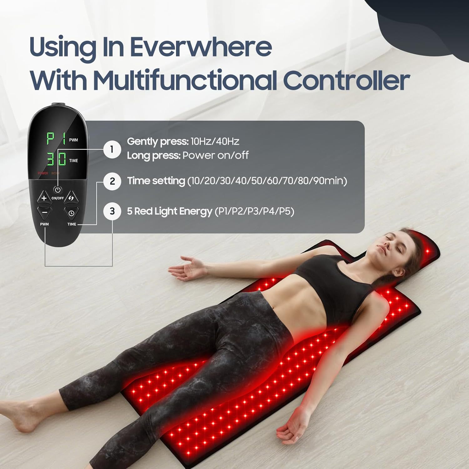 حصيرة العلاج بالضوء الأحمر للج - مراجعة Red Light Therapy Belt وسعره