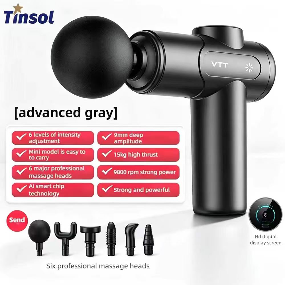 مسدس تدليك كهربائي TINSOL للأن - مراجعة Massage Gun Percussion Deep Tissue وسعره
