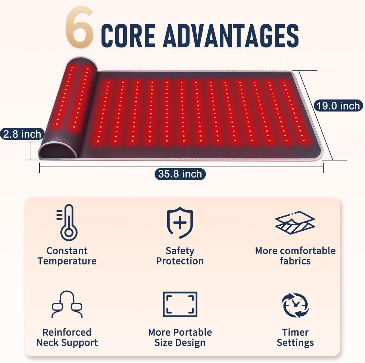 بساط العلاج بالضوء الأحمر تحت  - مراجعة Red Light Therapy Mat Full Body وسعره